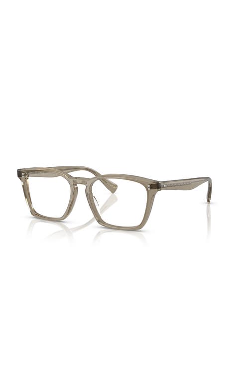 Oliver Peoples 52mm Rectangle Optical Glasses In Green