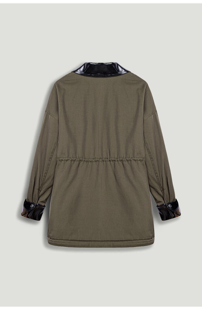 Nocturne Contrast Collar Utility Jacket, Alternate, color, Khaki