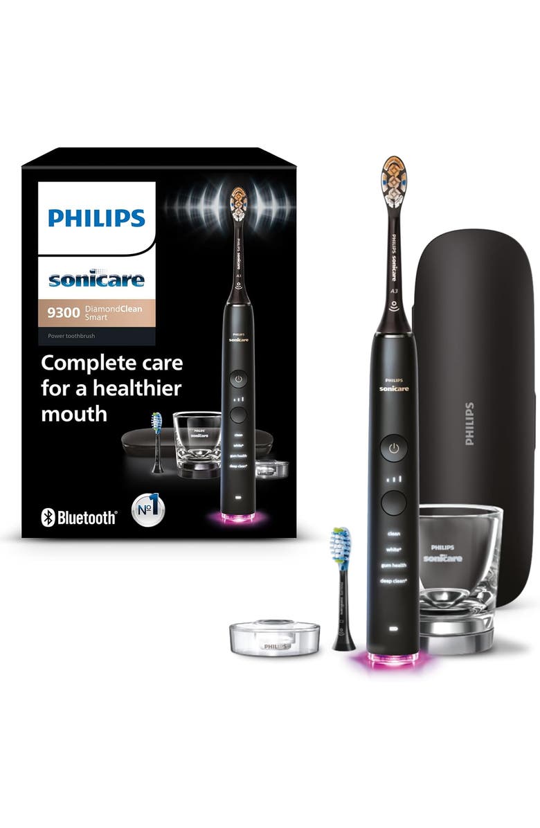 Philips Sonicare DiamondClean Smart 9300 Electric Toothbrush Black, Main, color, Black
