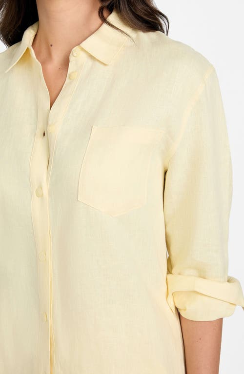GUESS GUESS GEN LINEN BUTTON-UP SHIRT 