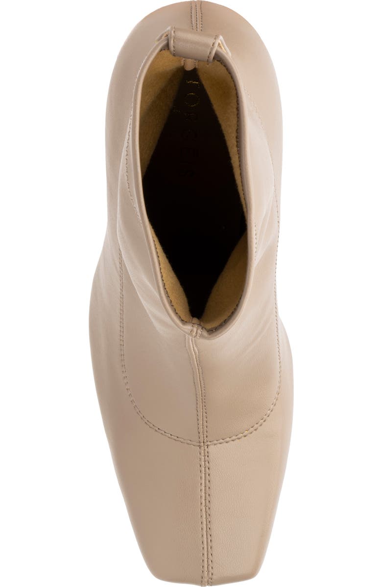 TORGEIS Chiara Square Toe Bootie, Alternate, color, Natural
