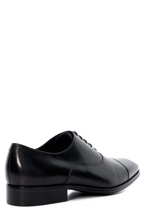 Dune London Solver Cap Toe Oxford In Black