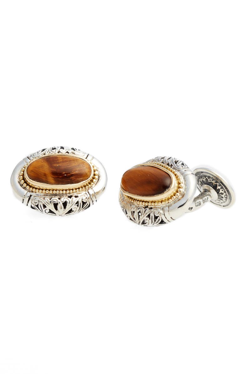 Konstantino Color Classics Oval Cuff Links, Main, color, 
