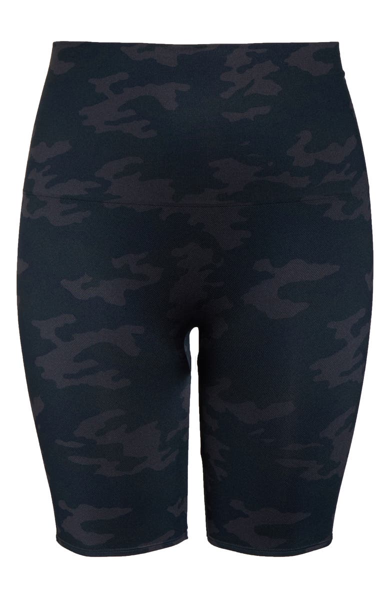 SPANX<sup>®</sup> Look at Me Now Seamless Bike Shorts, Alternate, color, Black Camo