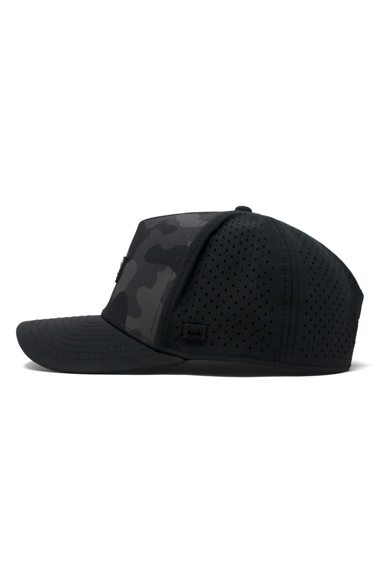 Melin Odysea Brick Hydro Performance Snapback Hat, Alternate, color, Black Camo Midnight