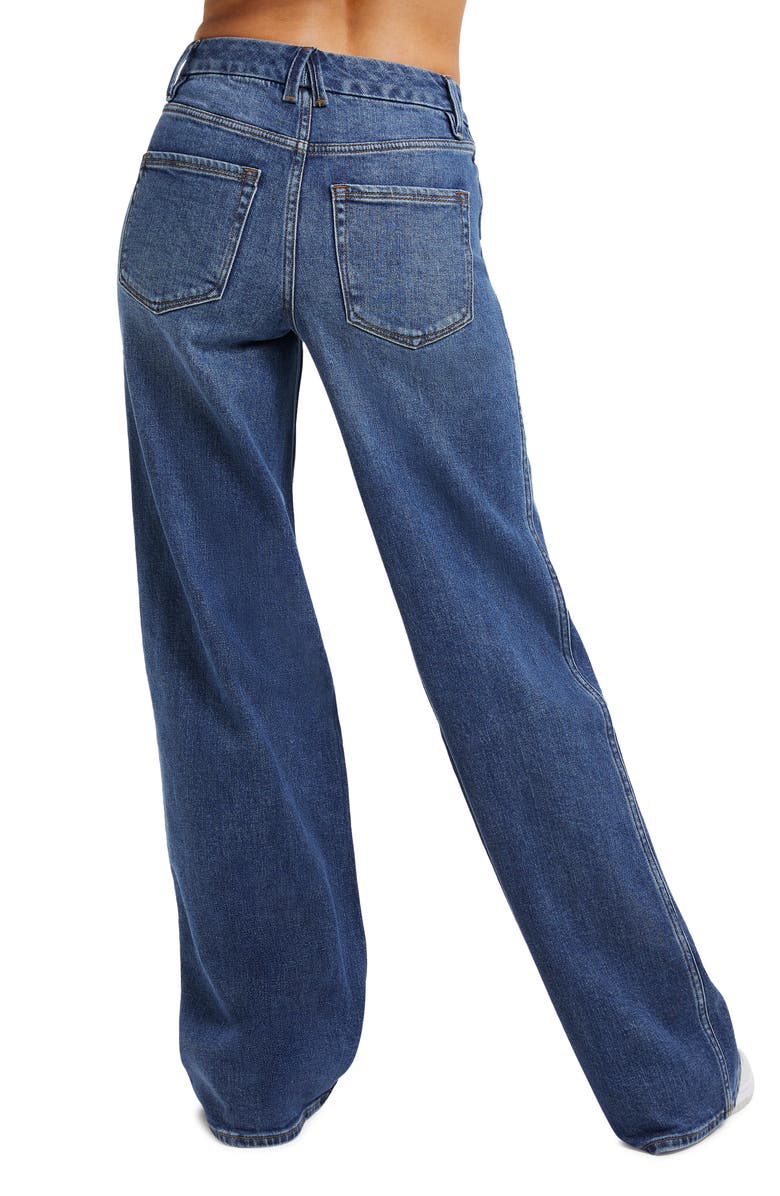 Good American Good Skate Wide Leg Jeans, Alternate, color,