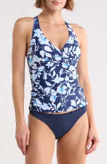 JANTZEN Louise Wrap Tankini Bikini Top