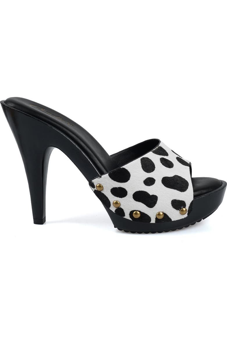 Candie's Love Genuine Calf Hair Platform Sandal, Alternate, color, Dalmation