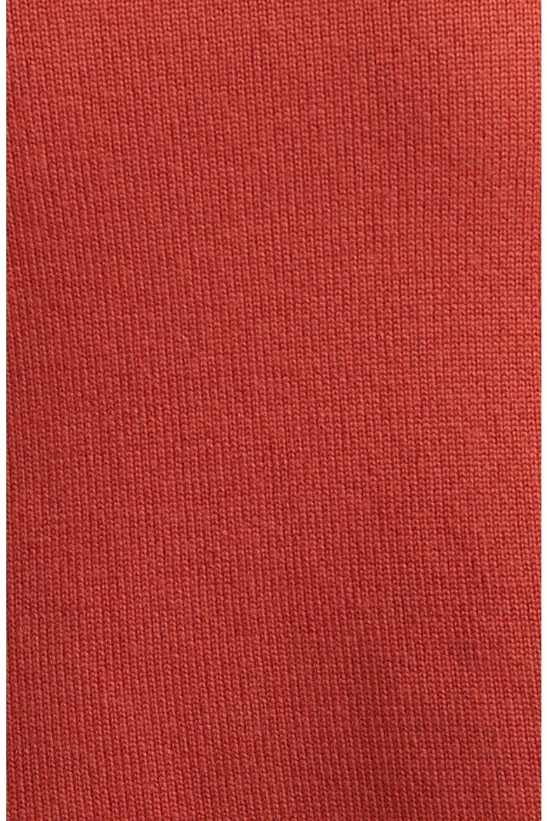 Chance One-Shoulder Long Sleeve Wool Sweater Minidress, Alternate, color, RED AMBER