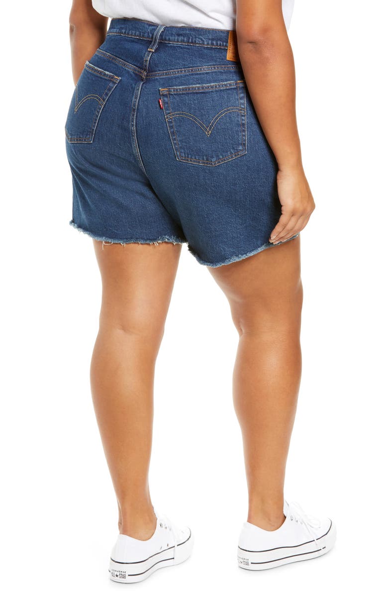 Levi's<sup>®</sup> 501<sup>™</sup> Fray Hem Denim Shorts, Alternate, color, 