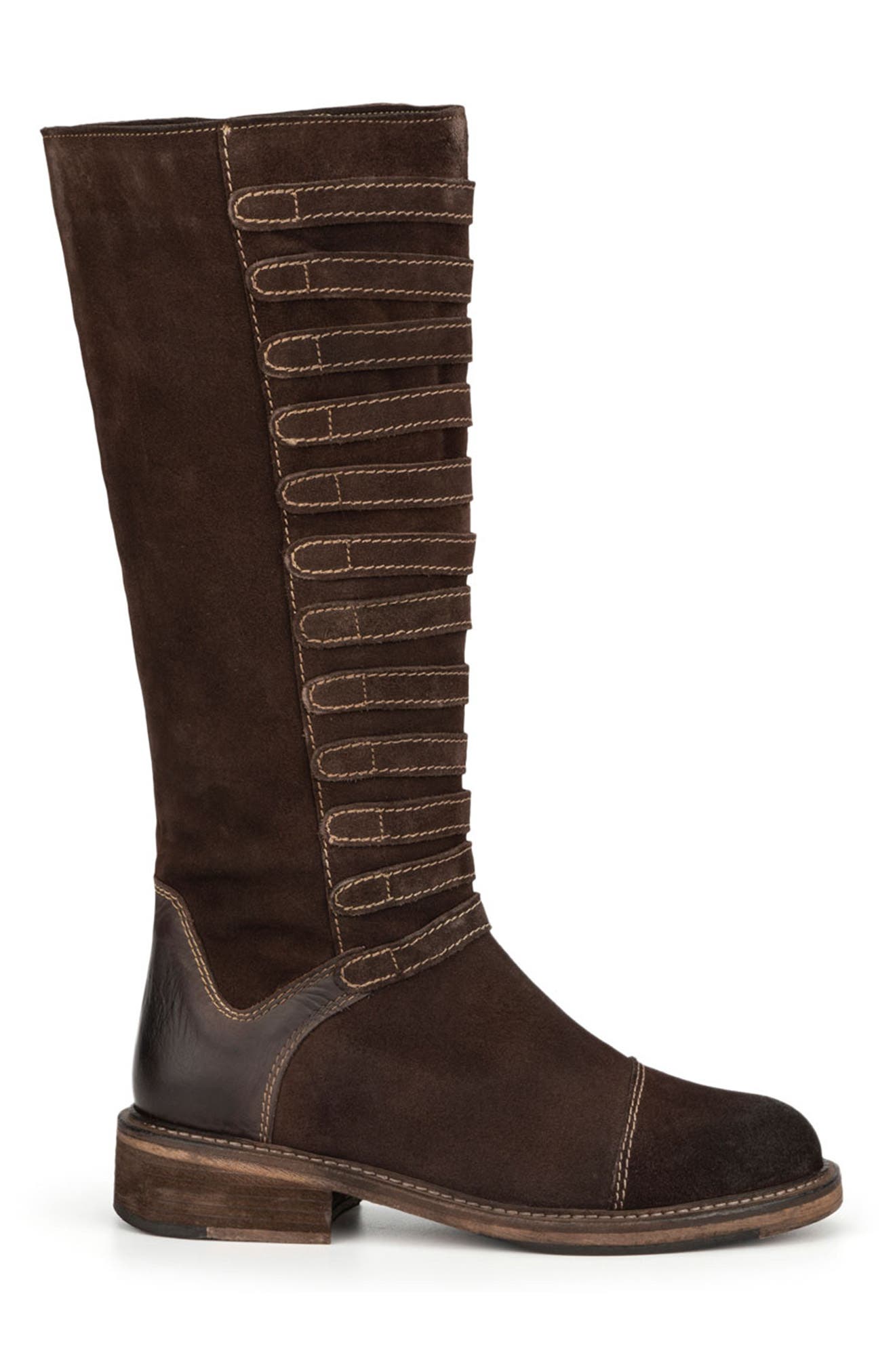 VINTAGE FOUNDRY Evelyn Topstitched Boot, Alternate, color, Brown