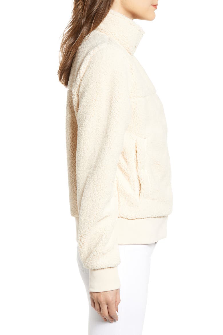 Islae Fleece Jacket, Alternate, color, ECRU