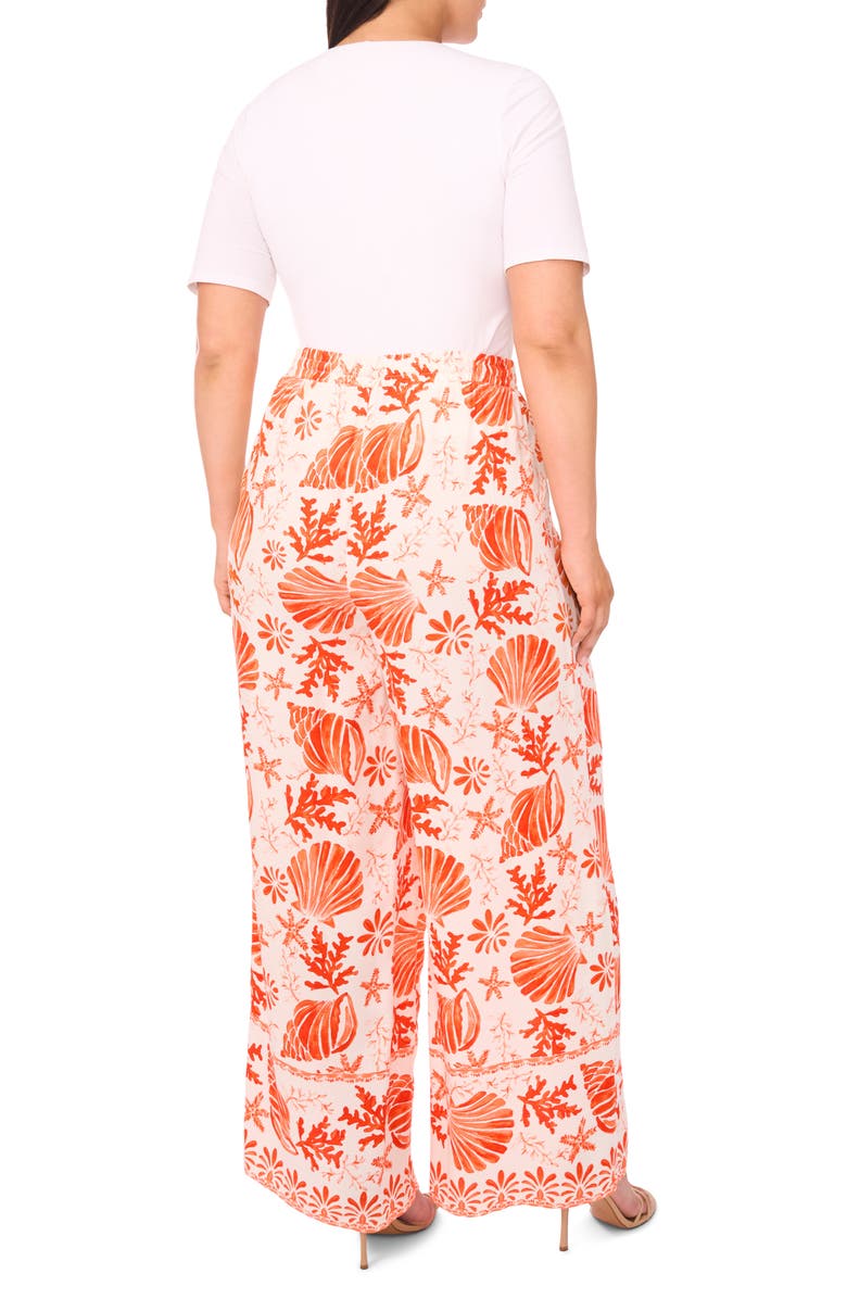 Vince Camuto Printed Wide Leg, Alternate, color, Radiant Red Shell