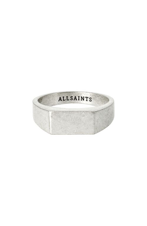 Allsaints Rectangle Flat Signet Ring