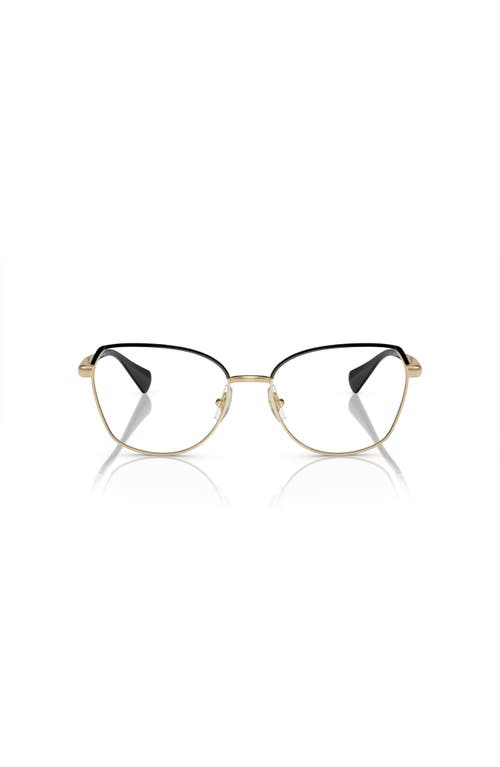 Ralph 55mm Irregular Optical Glasses In Gold