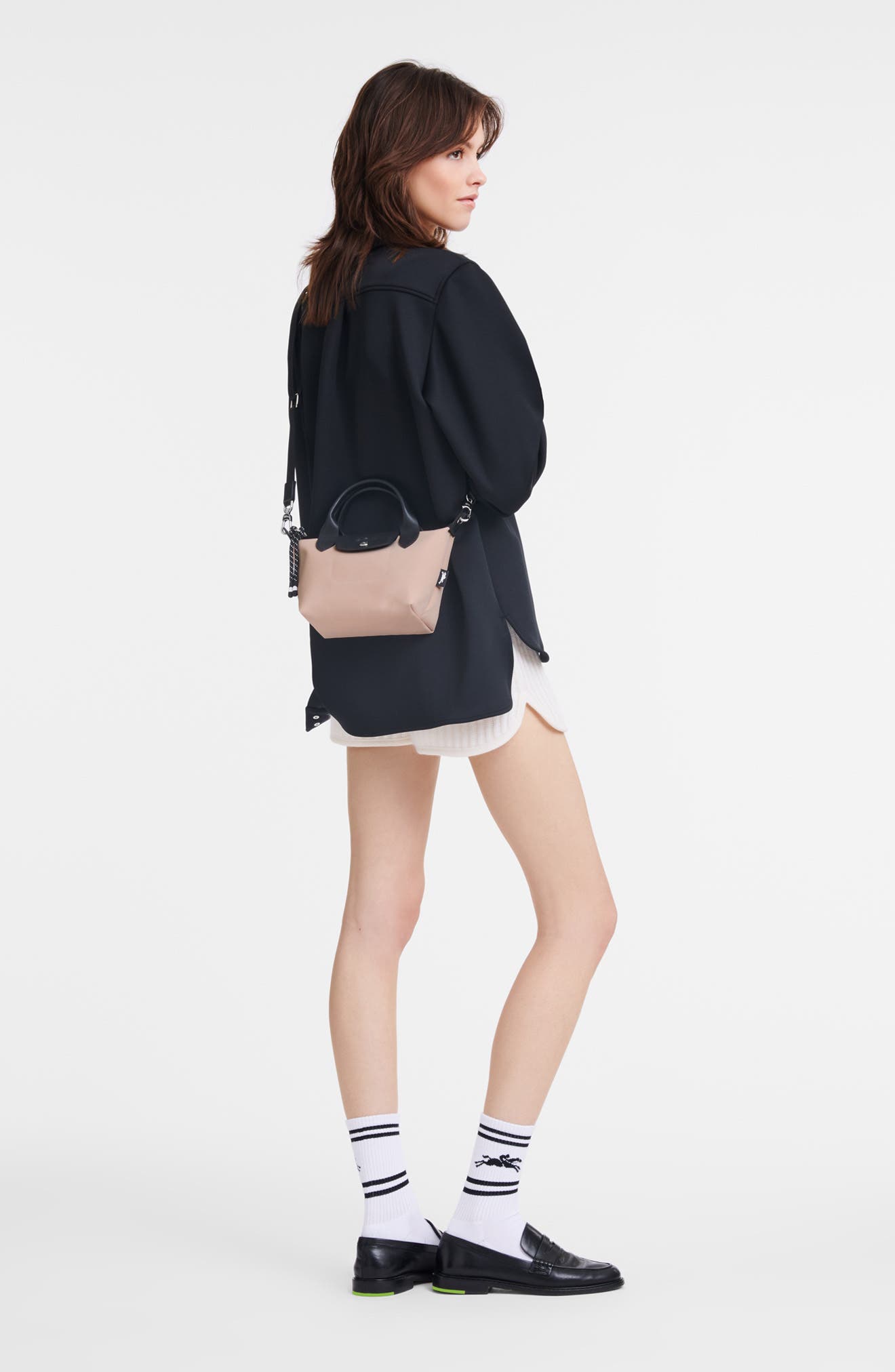 Le Pliage Extra Small Crossbody Bag, Alternate, color, NUDE