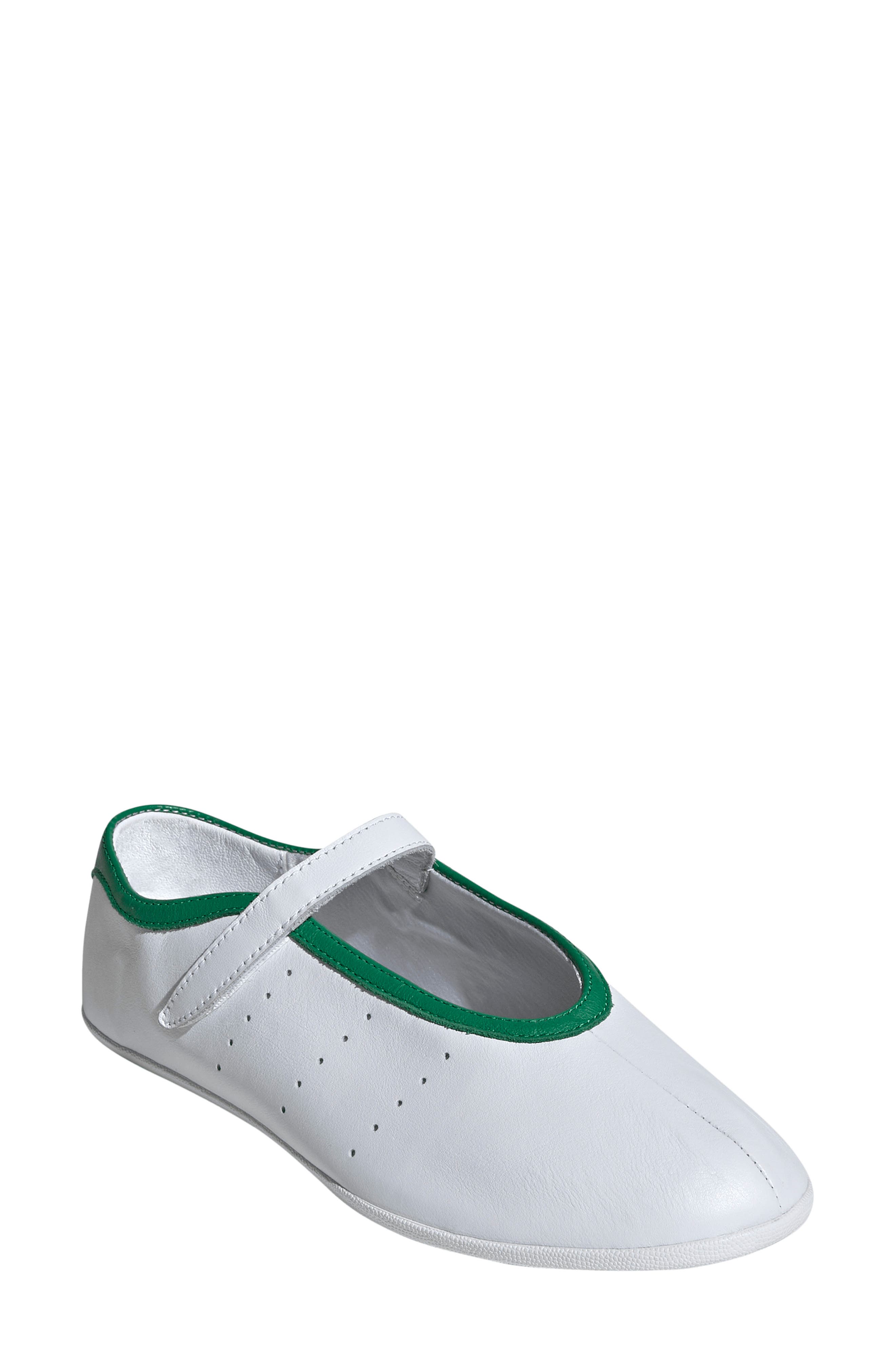 adidas Stan Smith Lo Ballet Sneaker, Main, color, Ftwr White/ Ftwr White/ Green