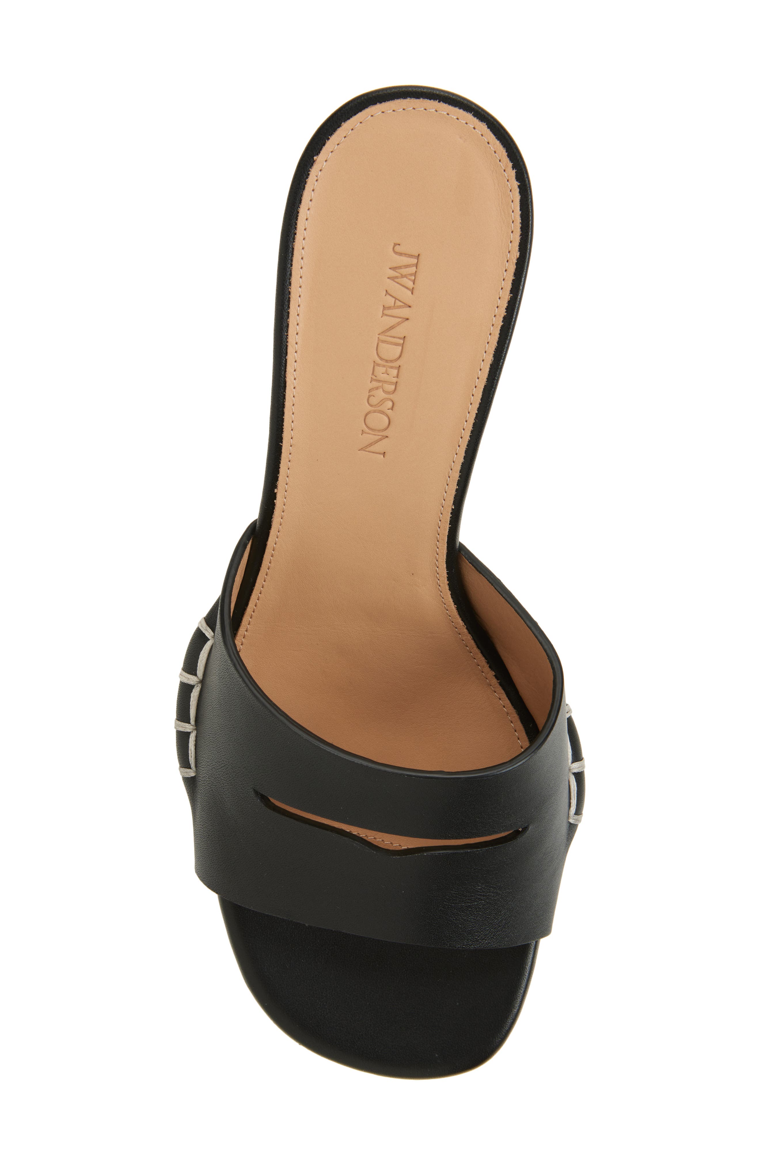 JW Anderson Loafer Slide Sandal, Alternate, color, Black