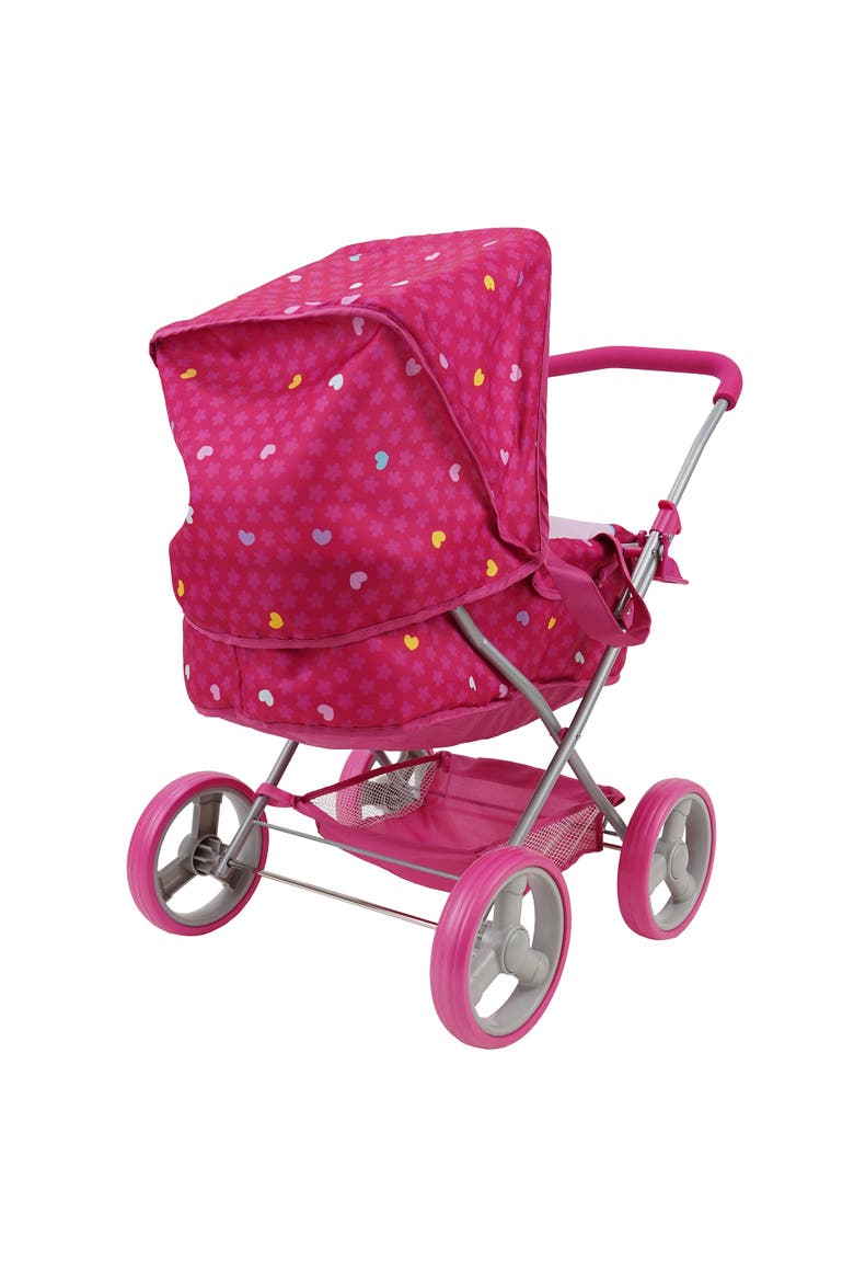 Garden Doll Pram Large Canopy, Alternate, color, Pink