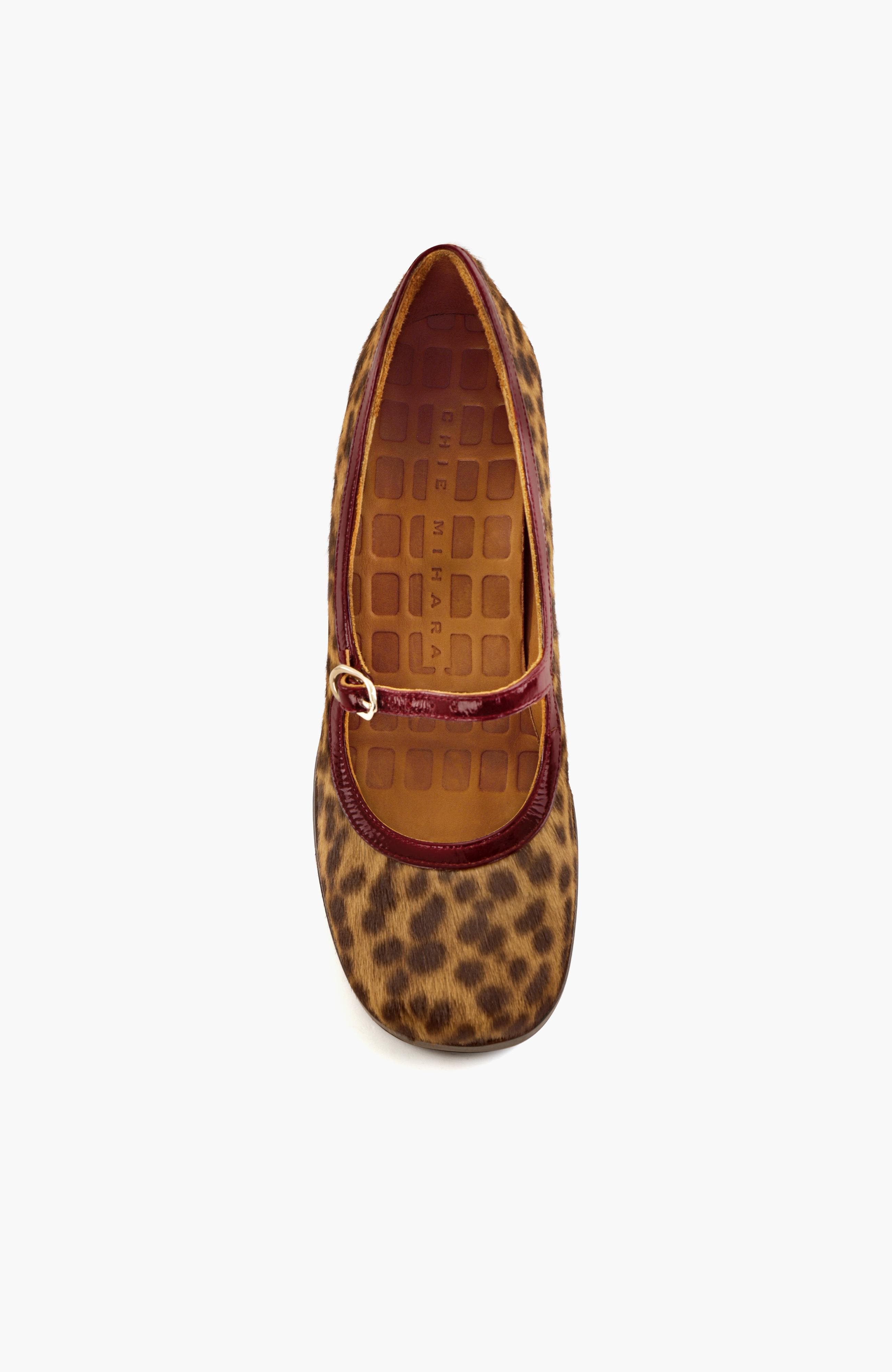 Leopard Print Patent Leather Mary Jane Pumps, Alternate, color, Tawny