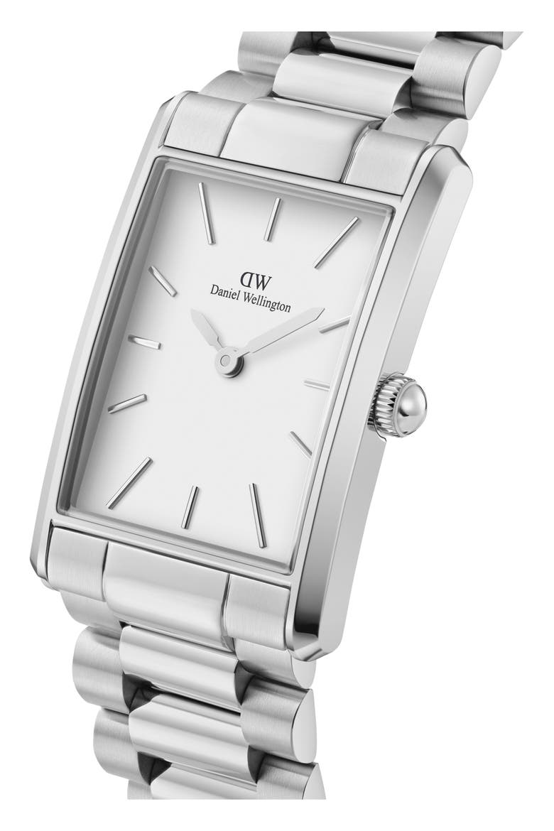 Tank Bracelet Watch, 24mmW x 35mmH, Alternate, color, SILVER