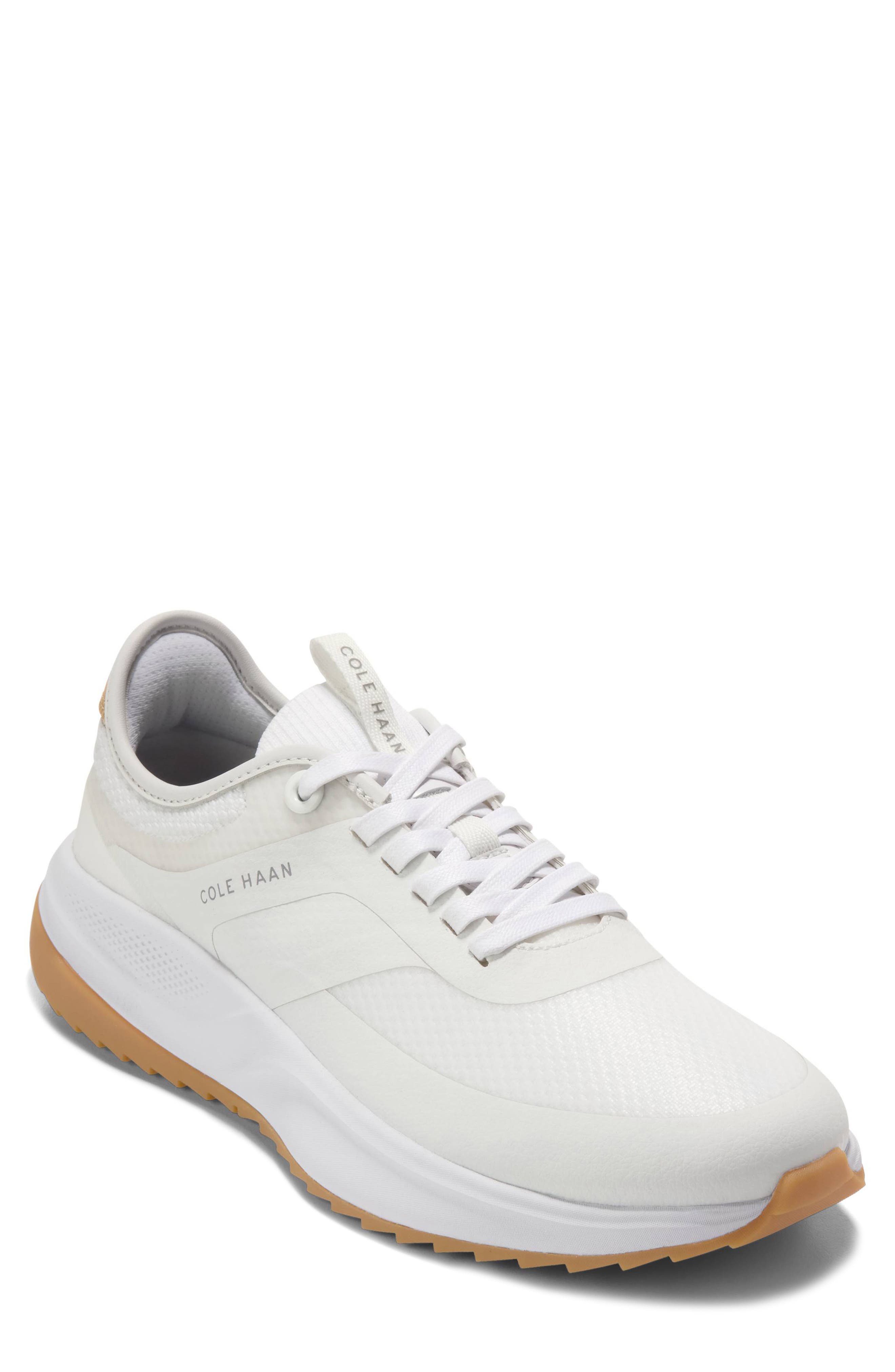 Cole Haan GrandPro Waterproof All Day Golf Shoe, Main, color, White/ Veg Tan/ White