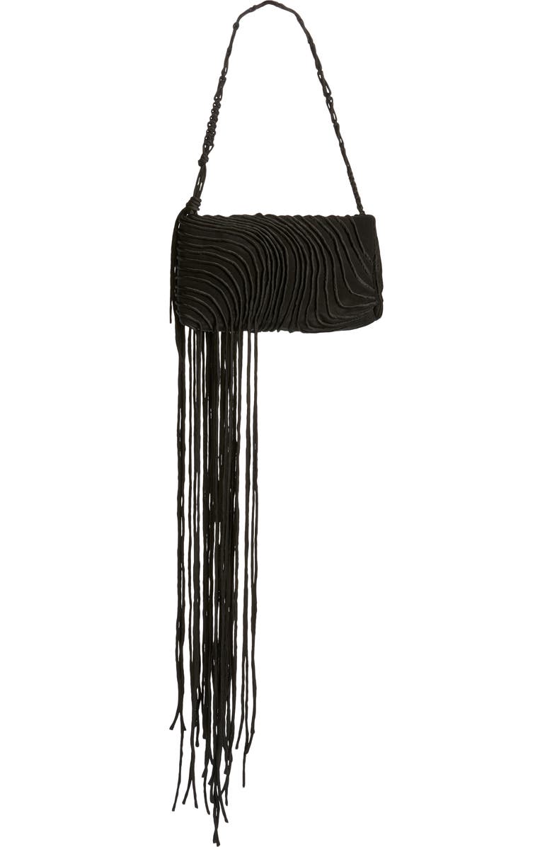 Dries Van Noten Cord Embroidered Shoulder Bag, Alternate, color,