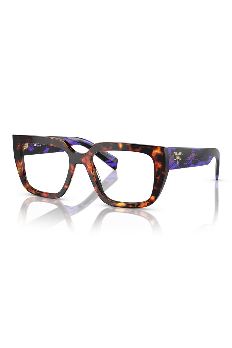 52mm Square Optical Glasses, Alternate, color, HAVANA