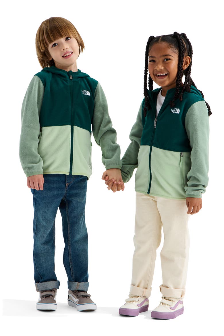 Kids' Glacier Polar Fleece Zip-Up Hoodie, Alternate, color, PACIFIC TEAL CALCIFI