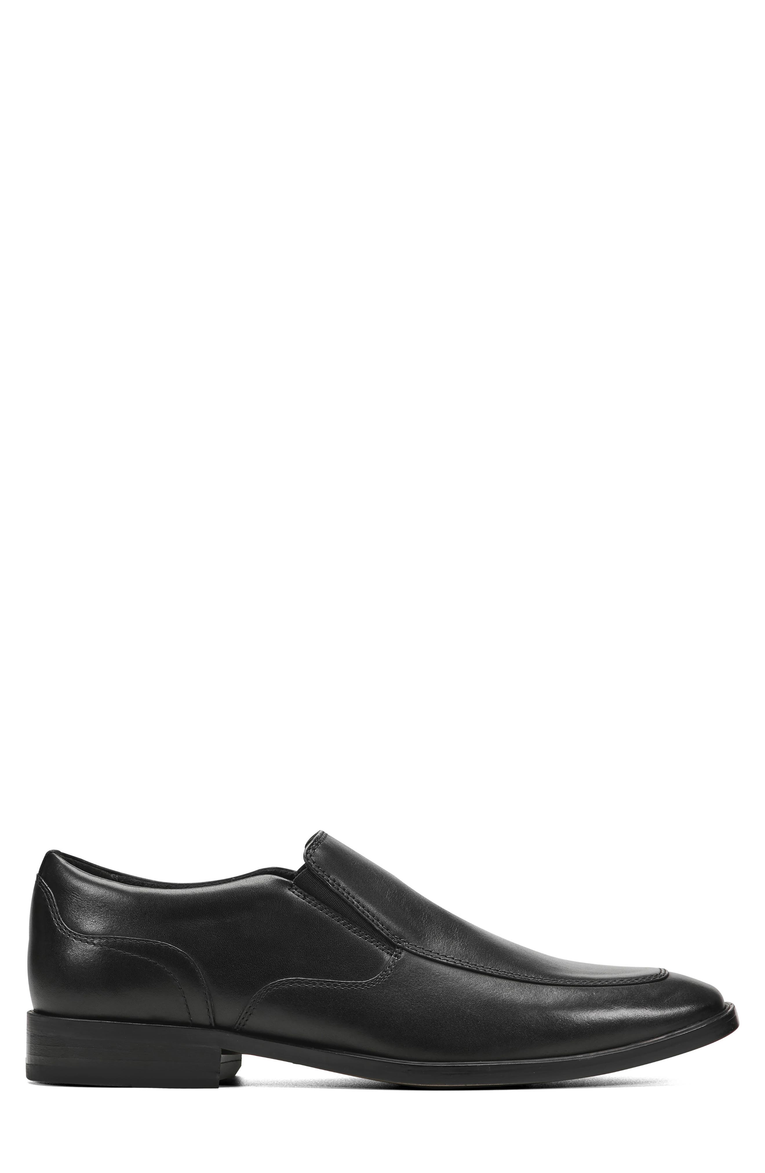 Rockport Darrek Apron Toe Slip-On Shoe, Alternate, color, Black