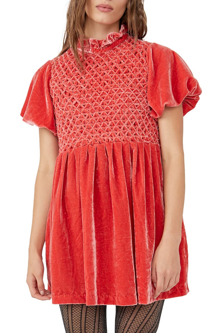 Gum Drop Minidress, Main, color, RED