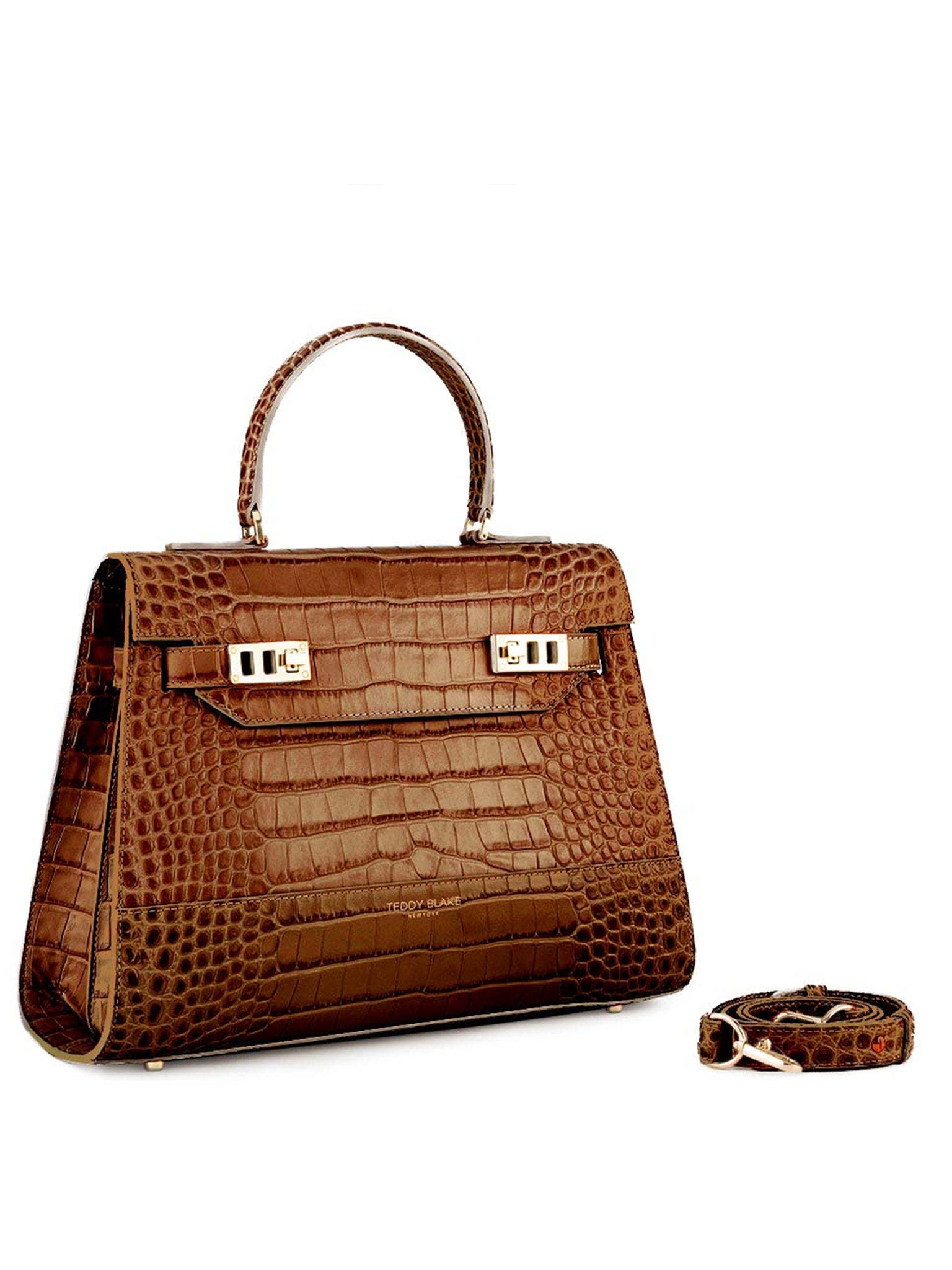 Teddy Blake Kim Croco 14", Alternate, color, Brown