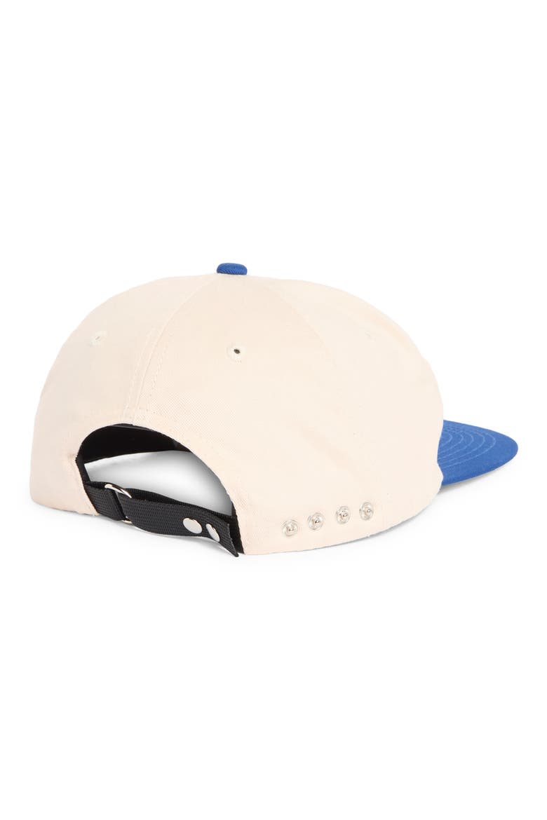 Embroidered Logo Colorblock Hat, Alternate, color, NATURAL/ BLUE