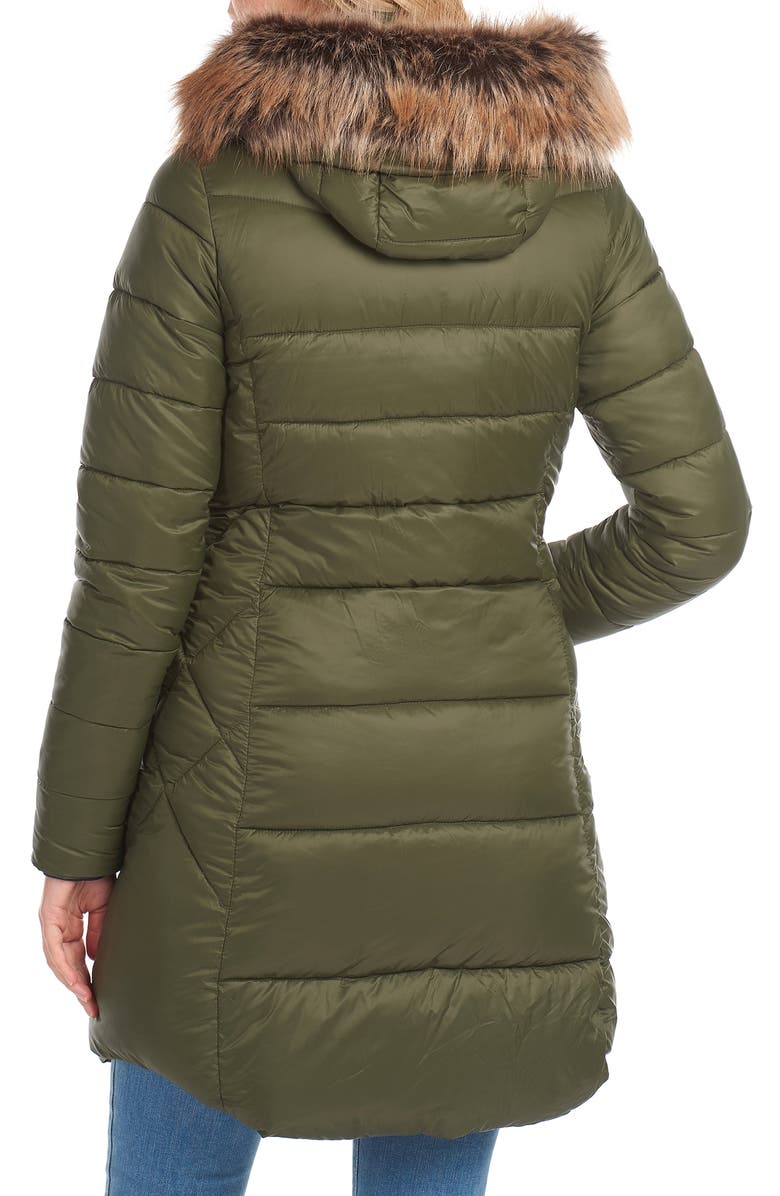 Barbour Jamison Hooded Puffer Parka with Faux Fur Trim, Alternate, color,