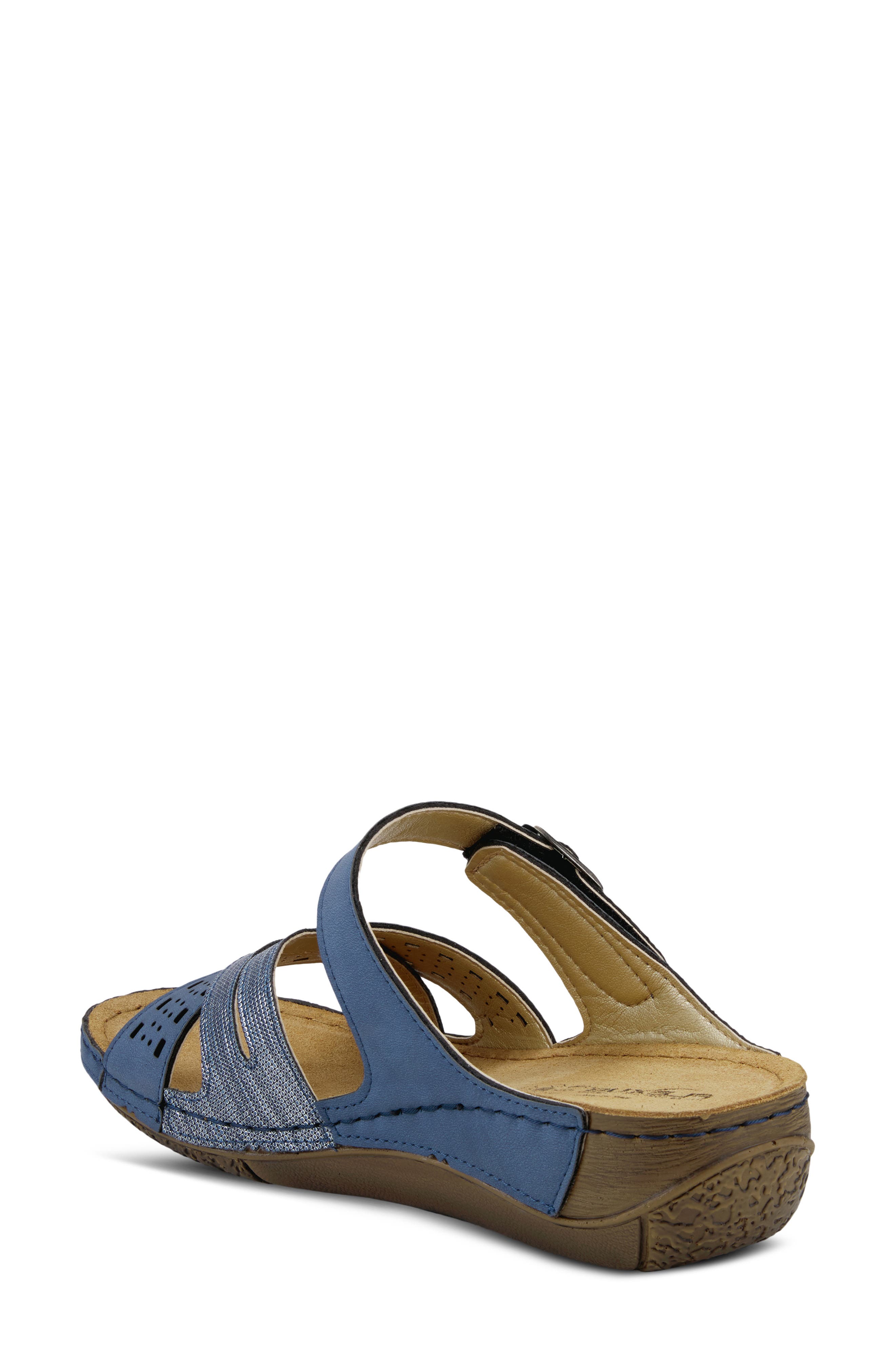 Denia Slide Sandal, Alternate, color, BLUE