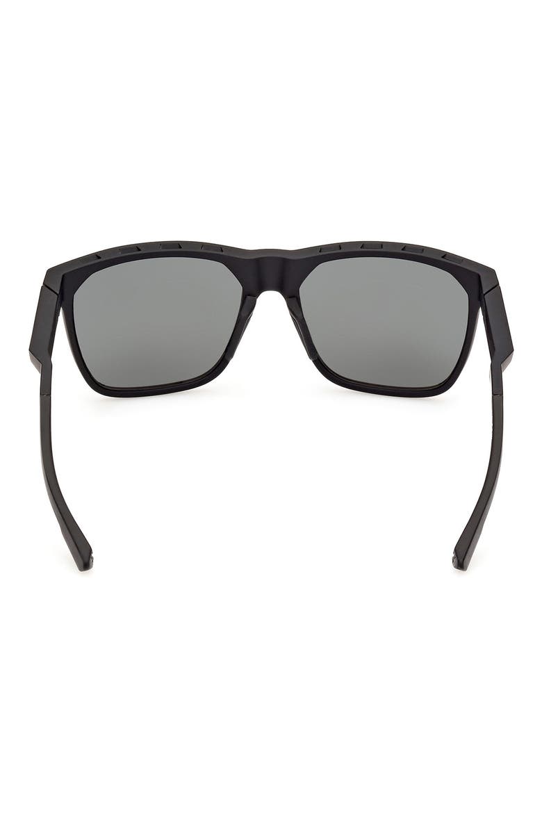 55mm Navigator Sunglasses, Alternate, color, MATTE BLACK / GREEN