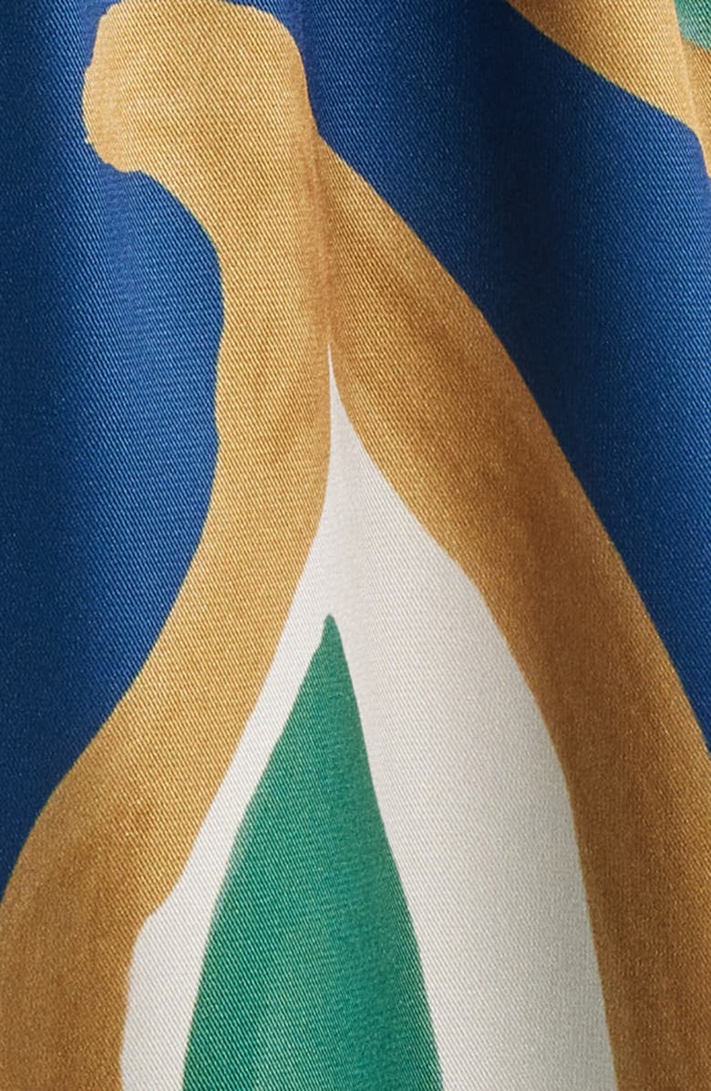 Julia Jordan Abstract Print Long Sleeve Midi Dress, Alternate, color, Green Multi