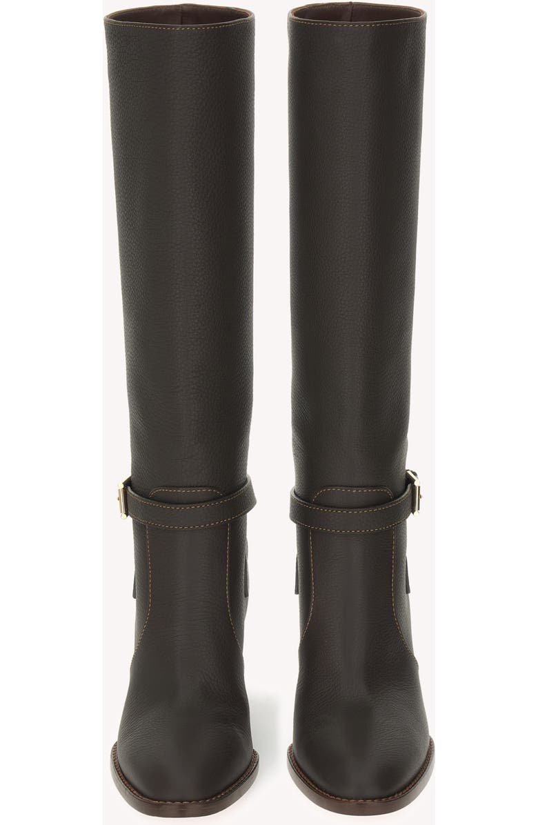 Gianvito Rossi Varenne 70 Boot, Alternate, color, Brown Calf Leather