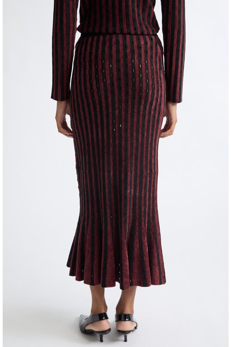 Jacky Metallic Jacquard Midi Skirt, Alternate, color, RAISIN MULTI