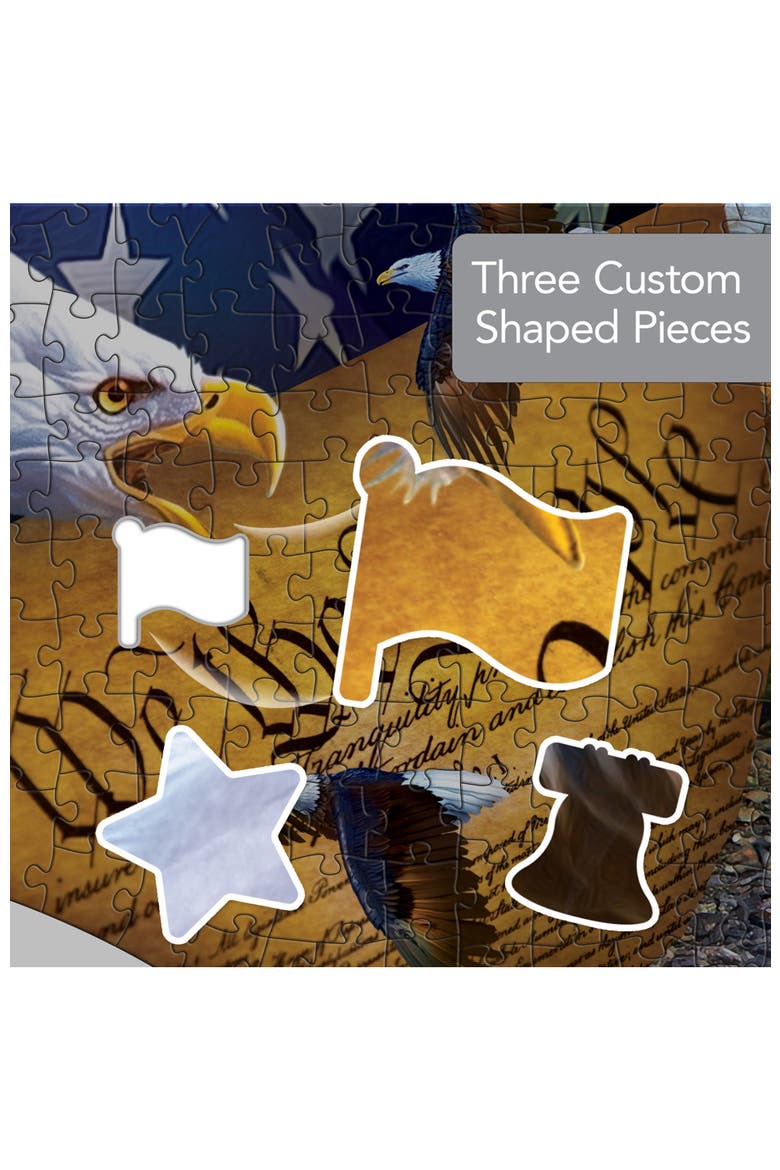 Majestic Flight 1000 Piece Shaped Puzzle, Alternate, color, Multicolor