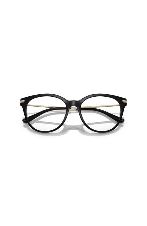 Michael Kors 54mm Round Optical Glasses In Black