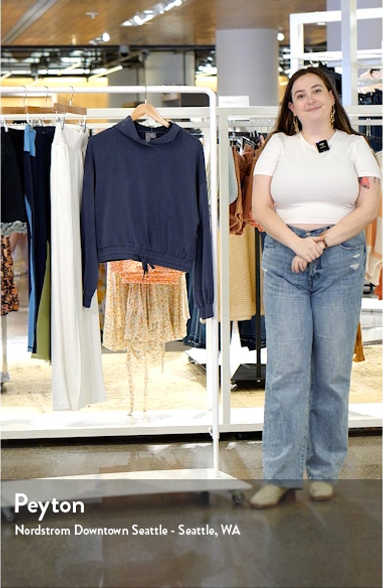 Sand Wash Cloud Weight Crop Hoodie, sales video thumbnail