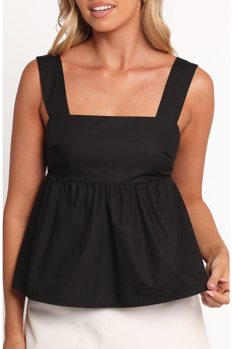 Chatham Cotton Babydoll Tank, Alternate, color, BLACK