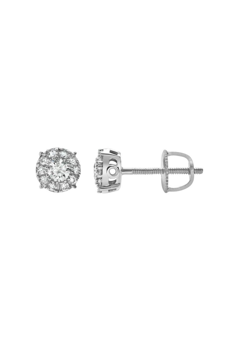 Blazers M 14K Gold Diamond Stud Earrings - 0.35ct., Alternate, color, 14K White Gold