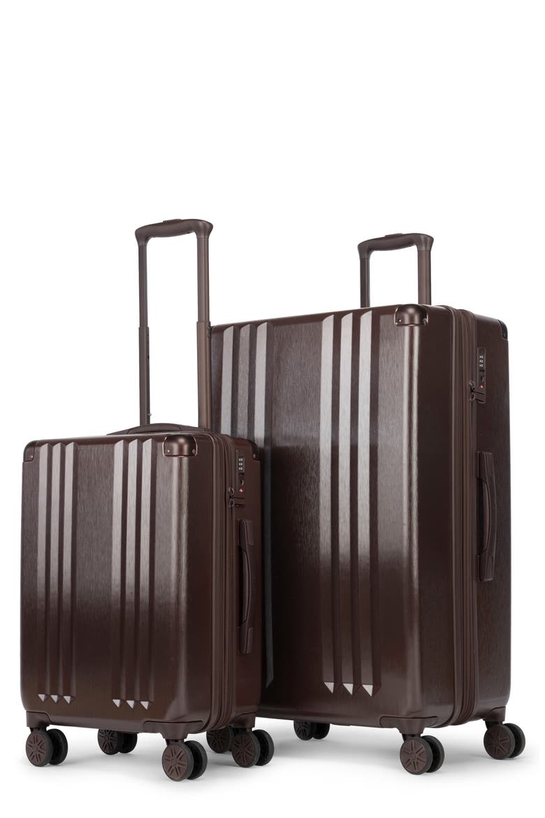 Ambeur 2-Piece Spinner Luggage Set, Main, color, WALNUT