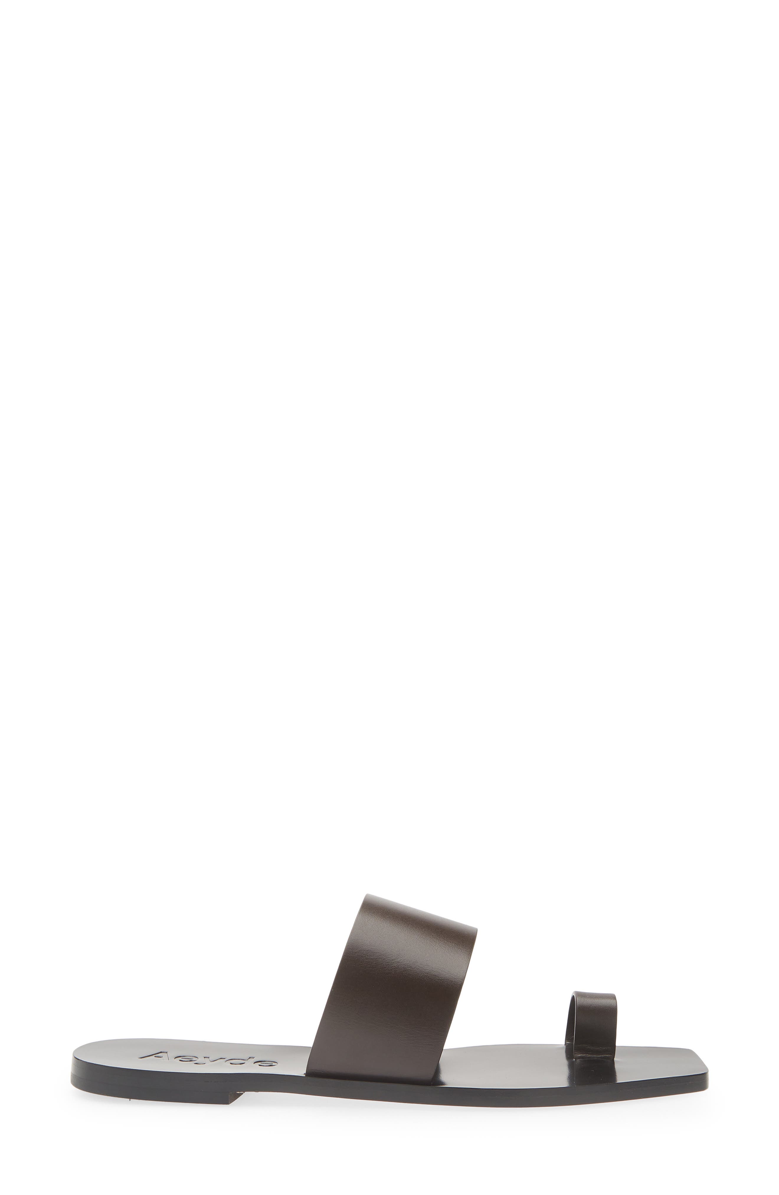 aeyde Sibel Sandal, Alternate, color, Moka