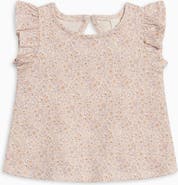 KENDI by Colored Organics Organic Ella Ruffle Sleeve Tank Top