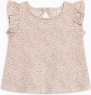 KENDI by Colored Organics Organic Ella Ruffle Sleeve Tank Top
