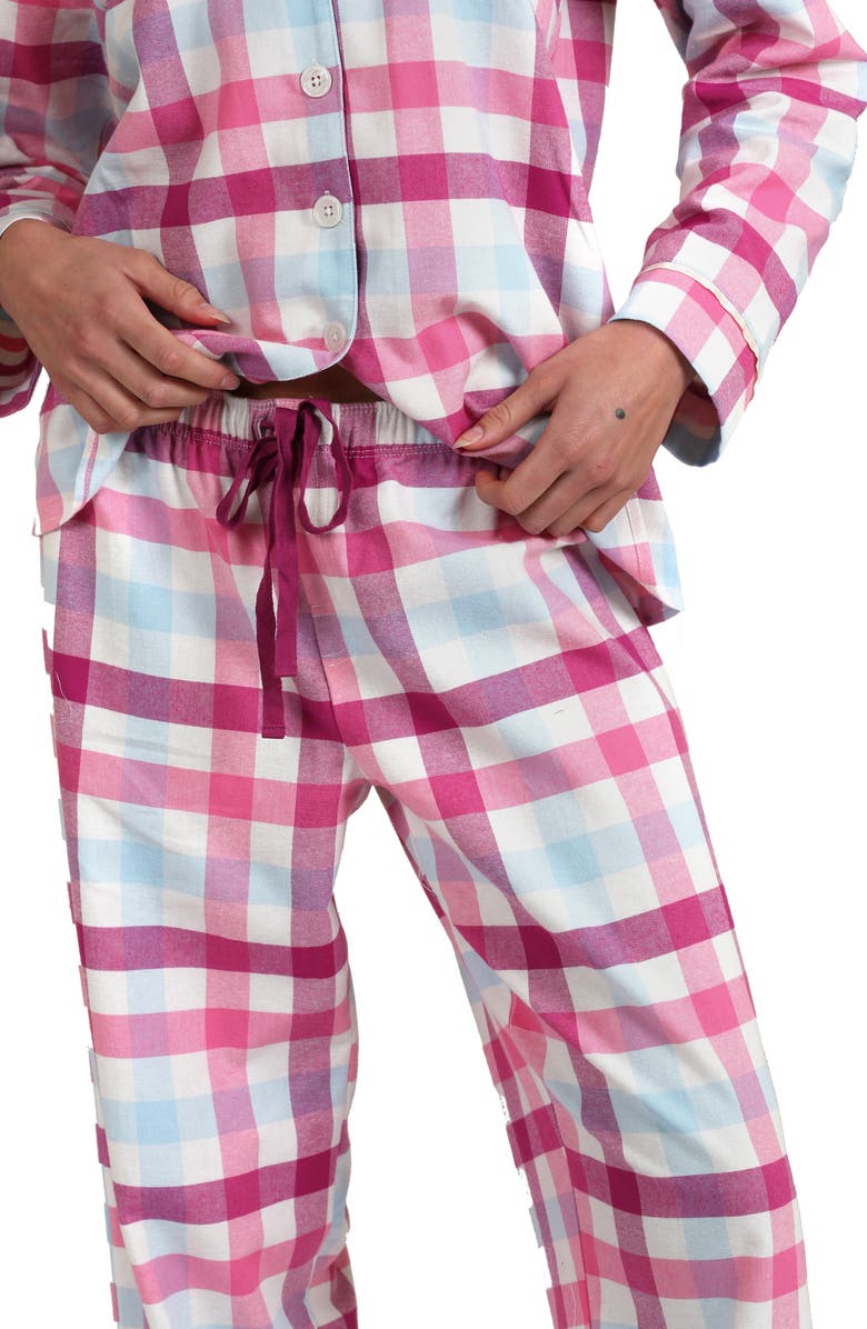 Papinelle Plaid Organic Cotton Pajamas, Alternate, color,