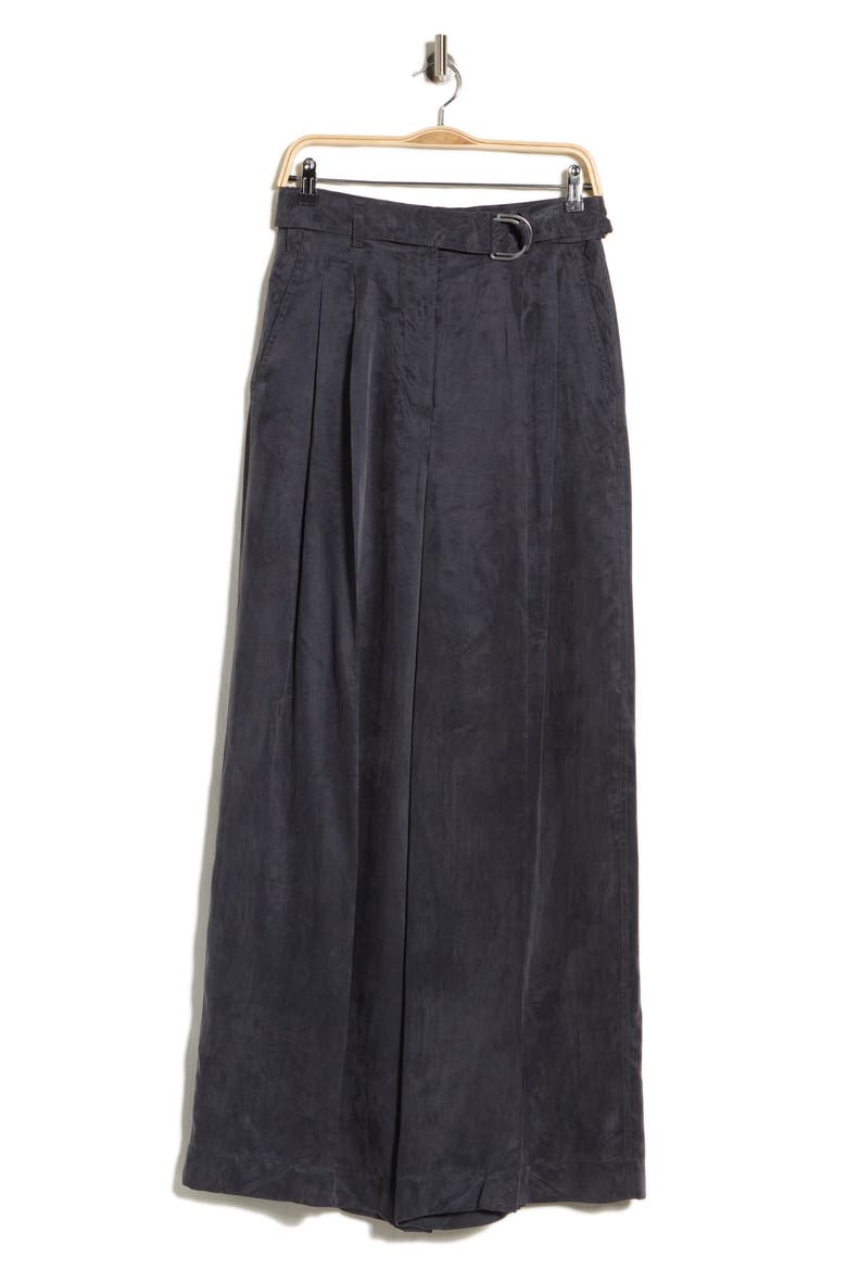 Double Pleated Wide Leg Trousers, Main, color, INDIGO